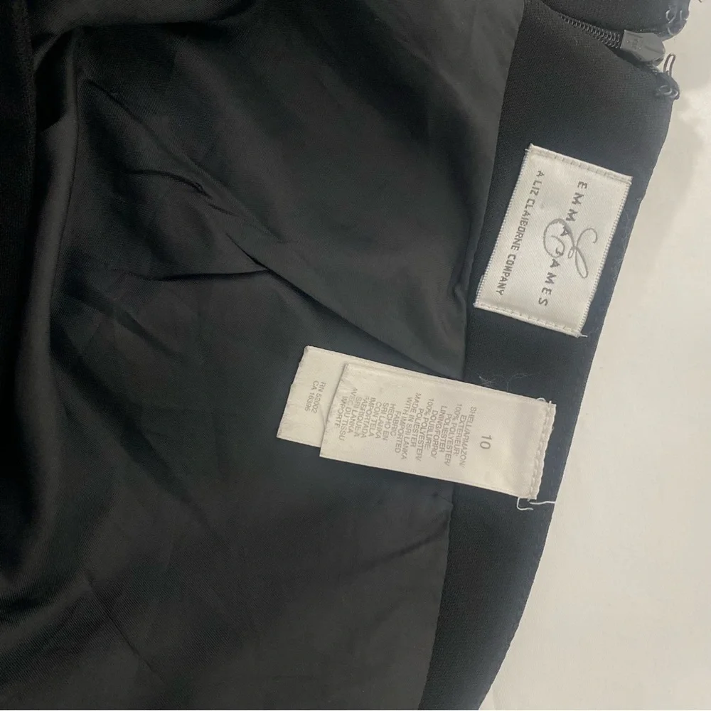 Emma & James Black Skirt with Inside Lining Size 10